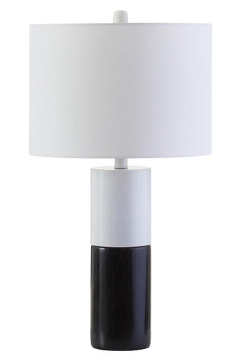 Black and White Marble Table Lamp | Eben