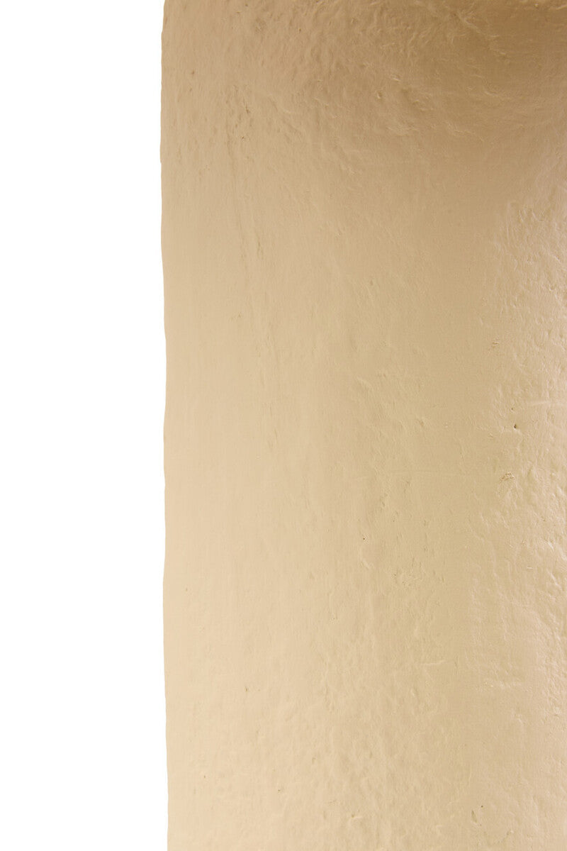 Carta 51cm Natural Papier Mache Table Lamp With Natural Raffia Shade