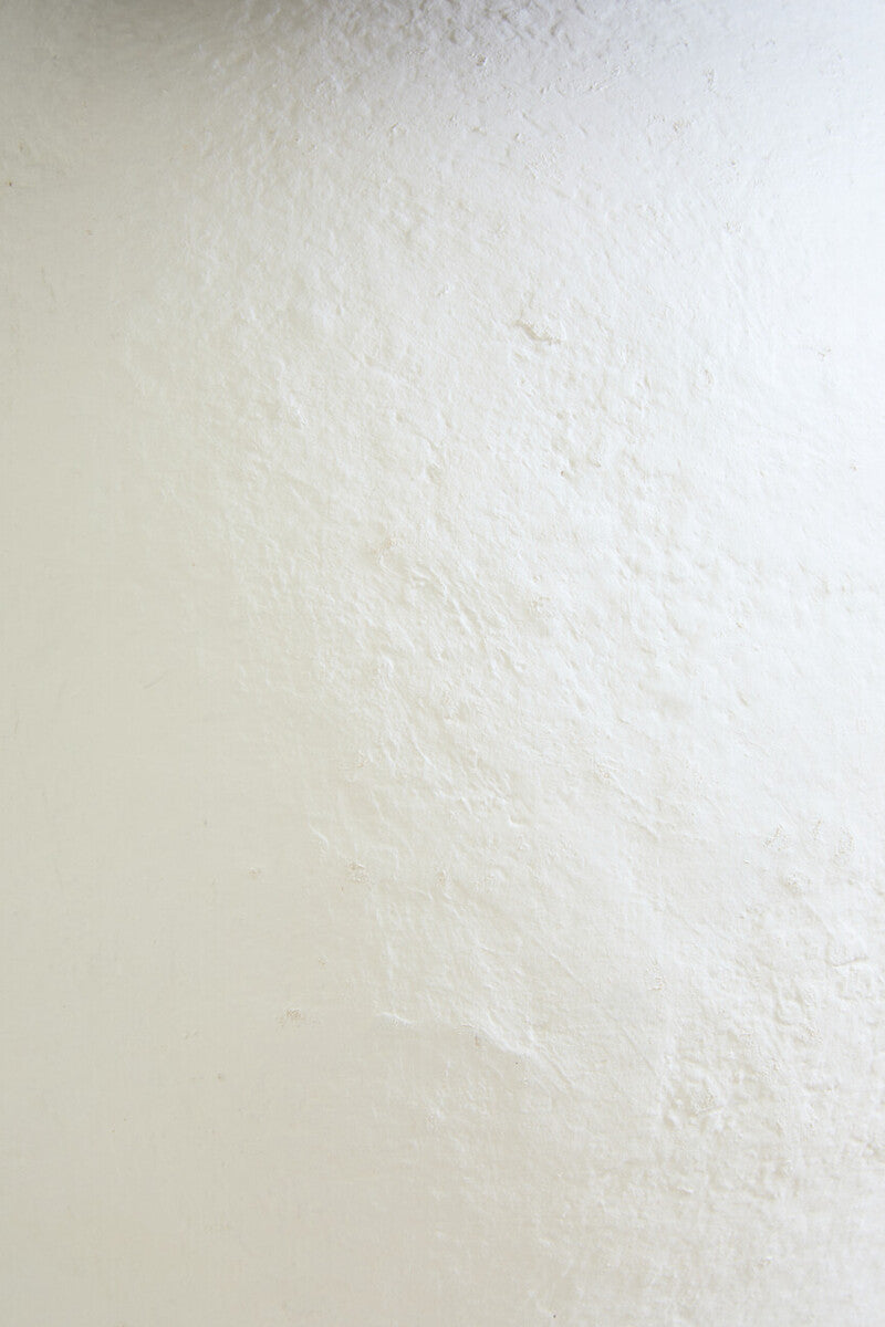 Carta 61cm White Papier Mache Table Lamp With Black Raffia Shade