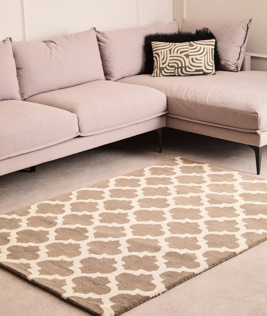 Bosie Hampstead White and Natural Rug