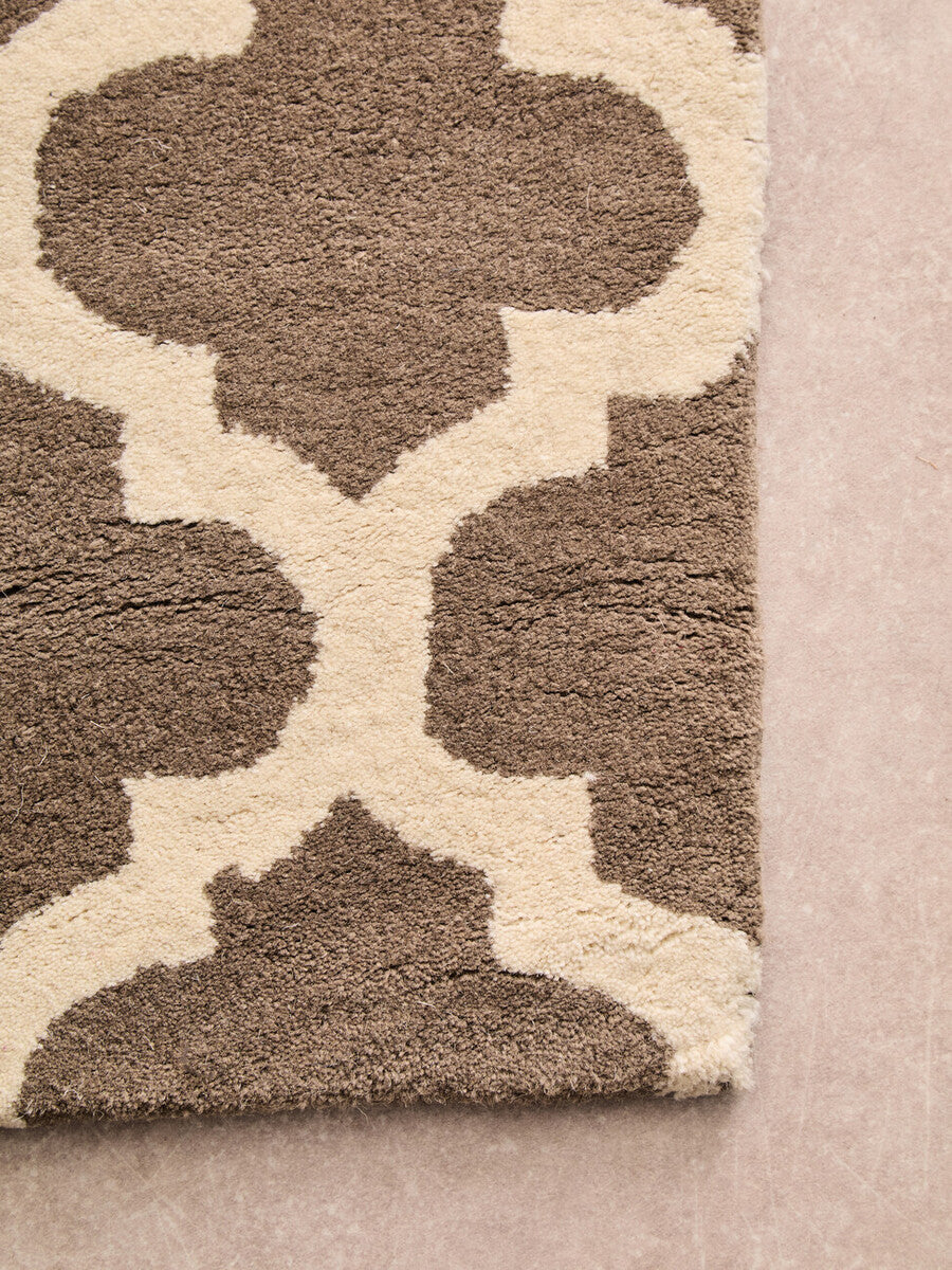 Bosie Hampstead White and Natural Rug