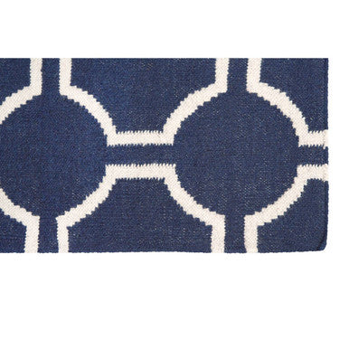 Bosie Kensington Townhouse Small Blue Hand Woven Rug