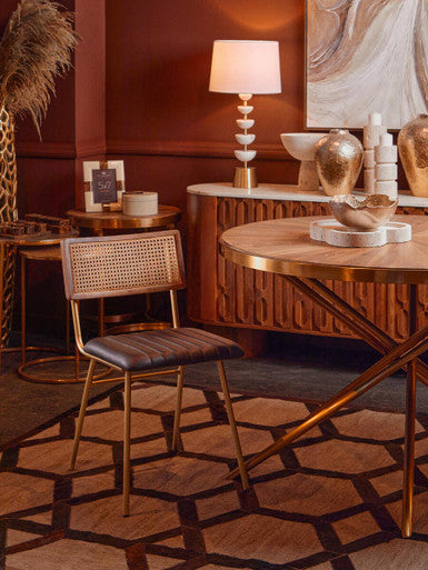 Bosie Safira Large Grey Rug with Black Hair on Leather