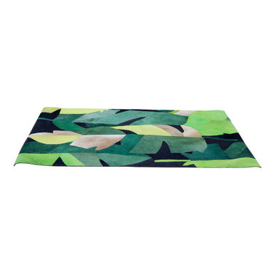 Bosie Large Botanical Hair on Leather Rug | Safira