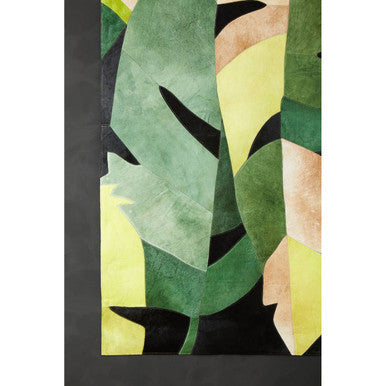 Bosie Large Botanical Hair on Leather Rug | Safira