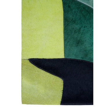 Bosie Large Botanical Hair on Leather Rug | Safira