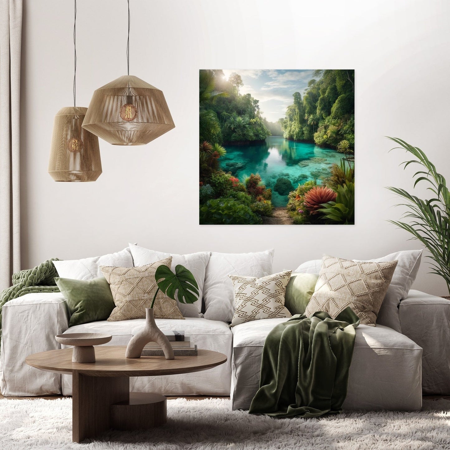 Hidden Paradise Lagoon Canvas