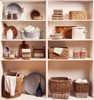 Set of Two Natural Rattan Square Storage Baskets | Hampstead