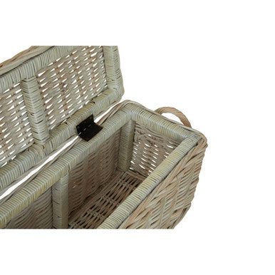 Argento Whitewash Rattan Storage Boxes-Set of 2