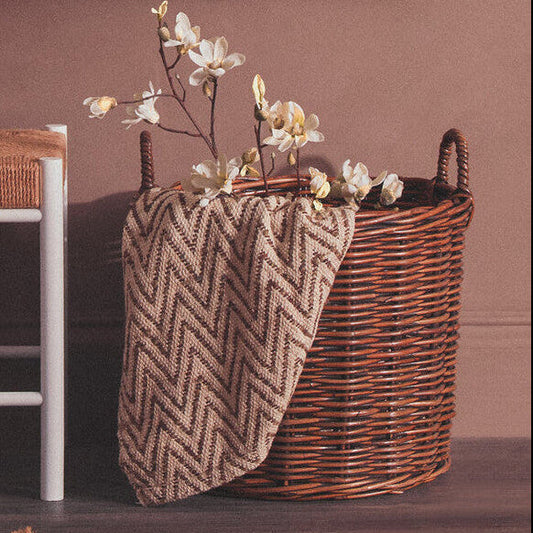 Brown Rattan Storage Baskets- Set of 3 | Argento