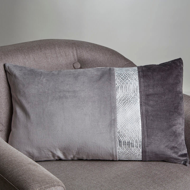 Bosie Grey Rectangular Cushion | Kensington Townhouse