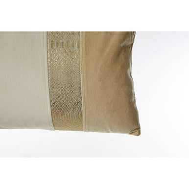 Kensington Townhouse Cream and Gold Rectangular Cushion | Bosie