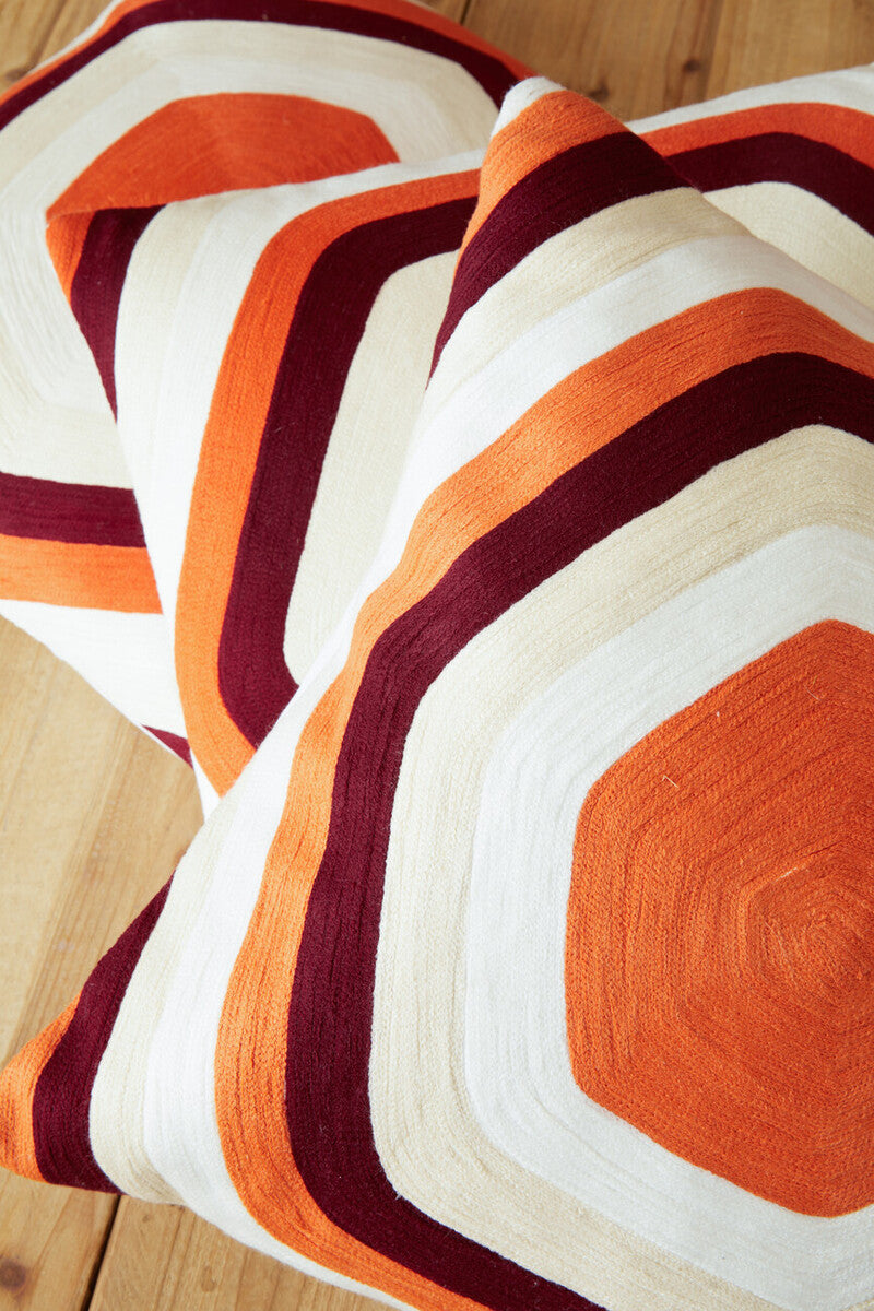 Hexagonal Multicolour Cushion | Bosie Ozella