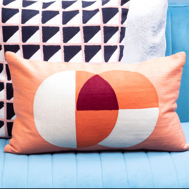 Bosie Ozella Multicolour Rectangular Cushion