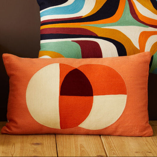 Bosie Ozella Multicolour Rectangular Cushion