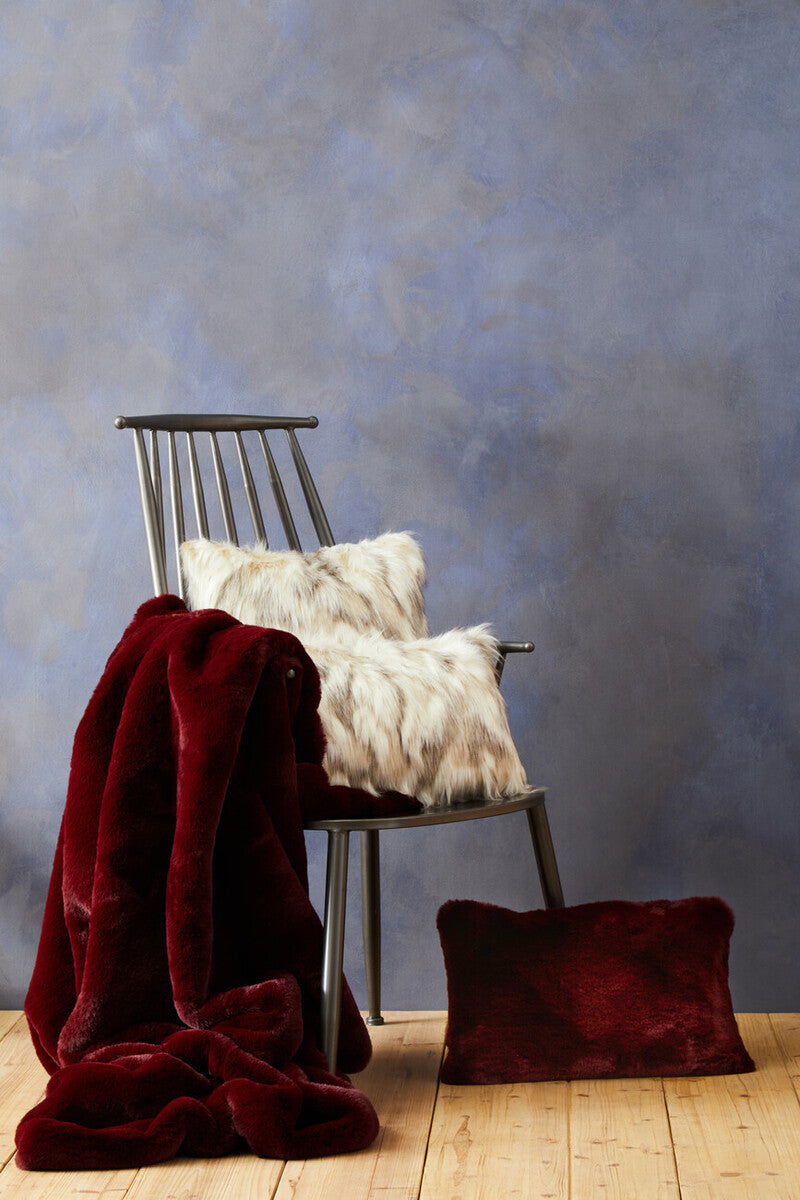 Bosie Lamina Natural Fur Square Fur Cushion