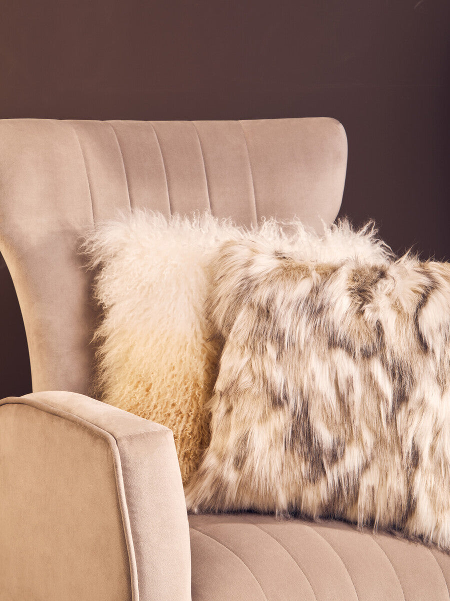 Bosie Lamina Natural Fur Square Fur Cushion