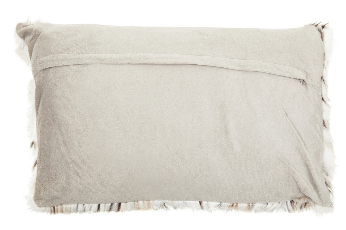 Bosie Animal Print Rectangular Fur Cushion | Lamina