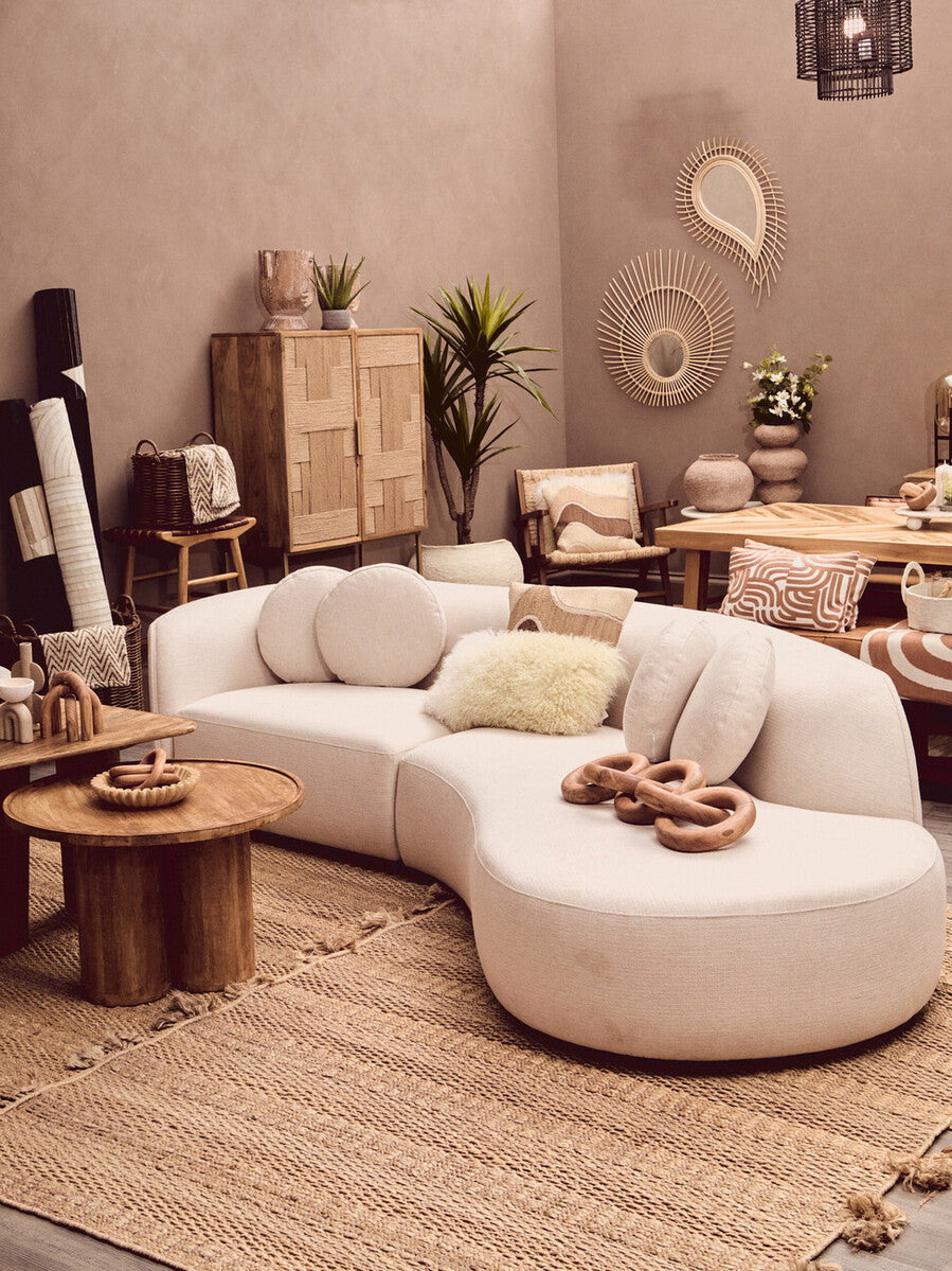 Natural and Terracotta Cushion | Bosie Ozella