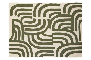 Bosie Ozella Natural And Green Throw