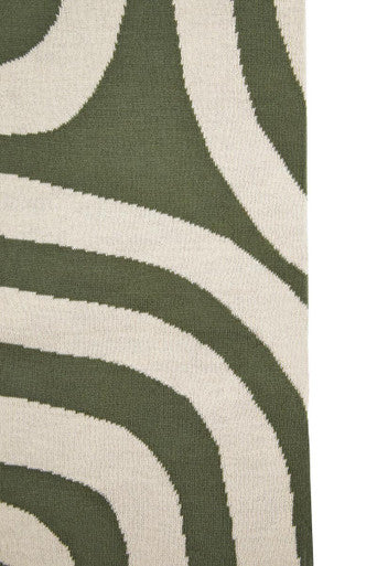 Bosie Ozella Natural And Green Throw