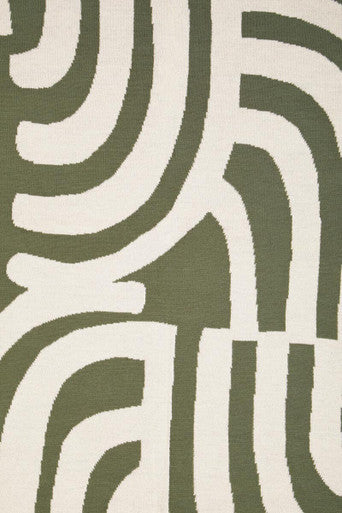 Bosie Ozella Natural And Green Throw