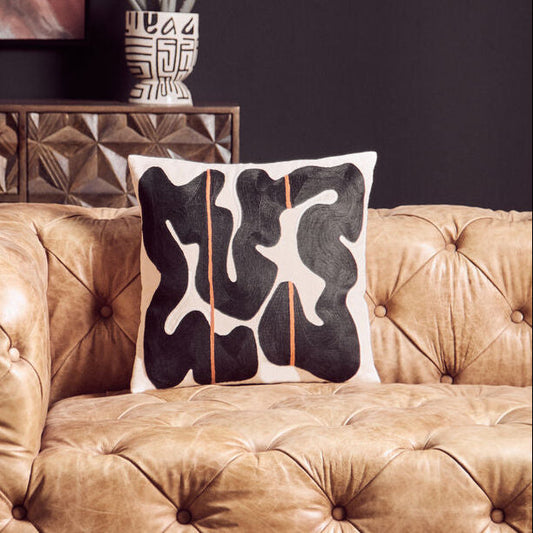 Bosie Ozella Black And Beige Cushion