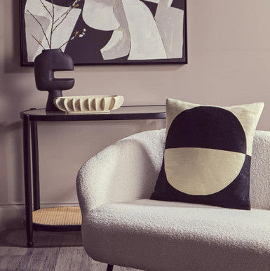 Cream and Black Cushion | Bosie Ozella