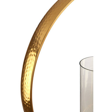 Medium Gold Finish Candle Holder | Cirqua