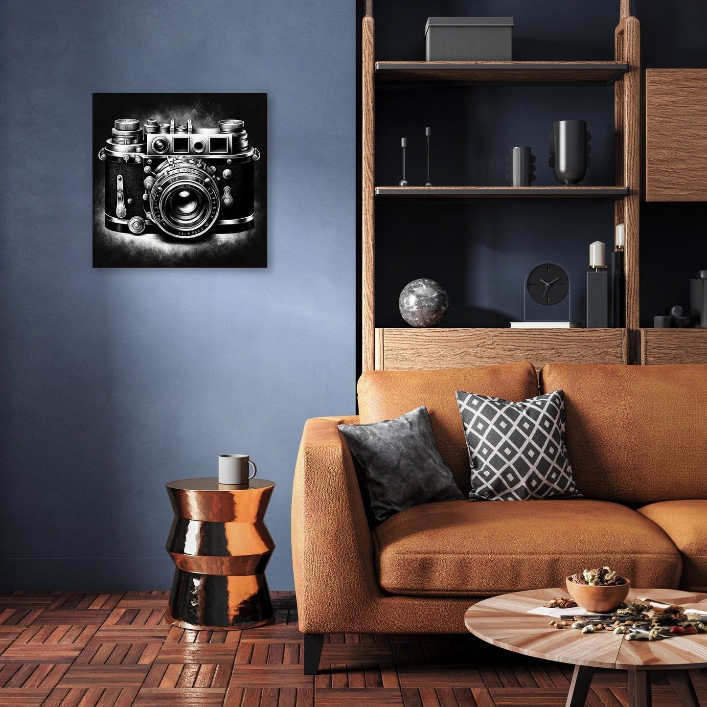 Golden Era: Vintage Camera Canvas