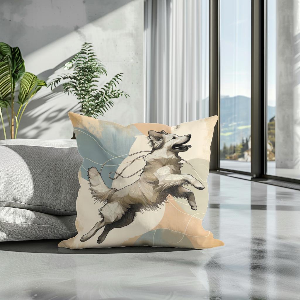Leap of Joy Canine Cotton Cushion
