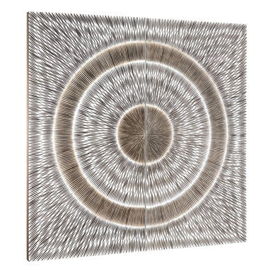 Modello Silver Wood Carving Wall Art