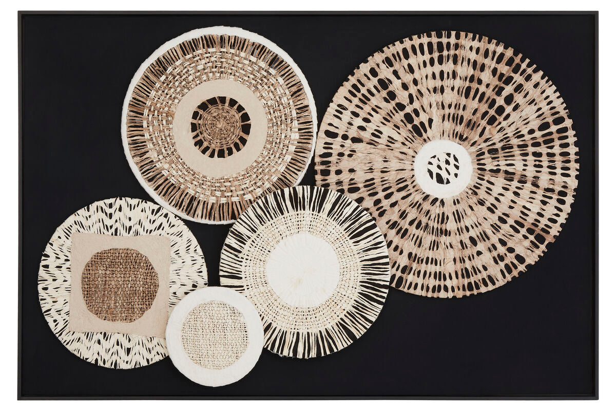 Modello Natural And black Paper Design Wall Art