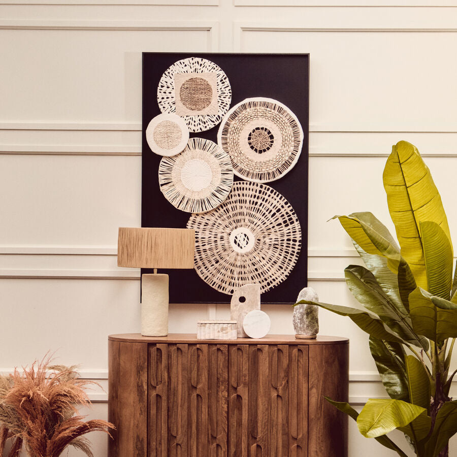 Modello Natural And black Paper Design Wall Art