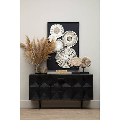 Modello Natural And black Paper Design Wall Art
