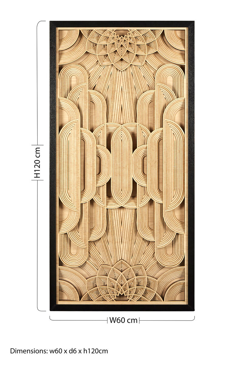Modello Deco Wood Carving Wall Art