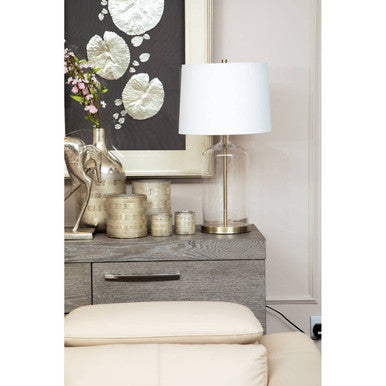 Silver Leaf Design Framed Wall Art | Nason