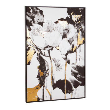 Astratto Metallic Flower Wall Art