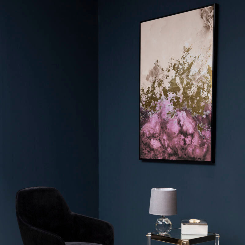 Astratto Cream And Mauve Wall Art