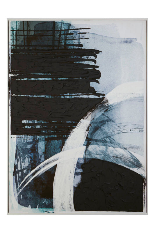 Astratto Blue and Black Wall Art