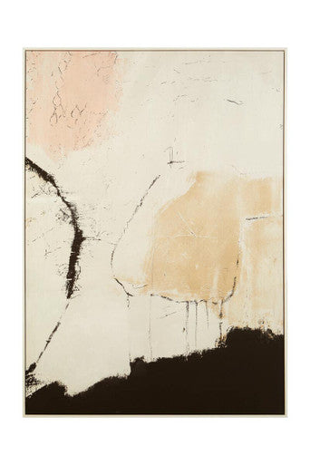 Astratto Natural Pink And Classic Wall Art