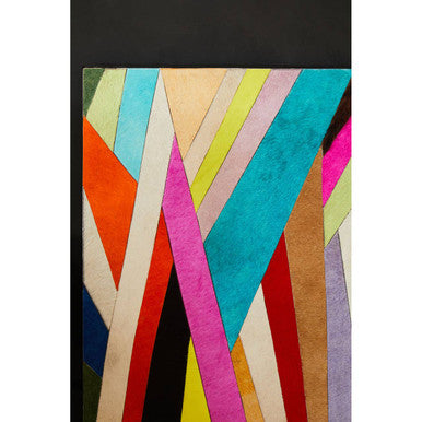 Safira Genuine Leather Striped Wall Art
