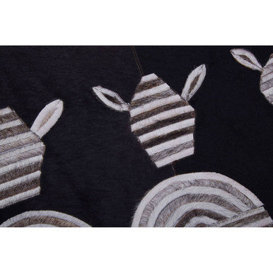 Safira Leather Patchwork Zebra Wall Art
