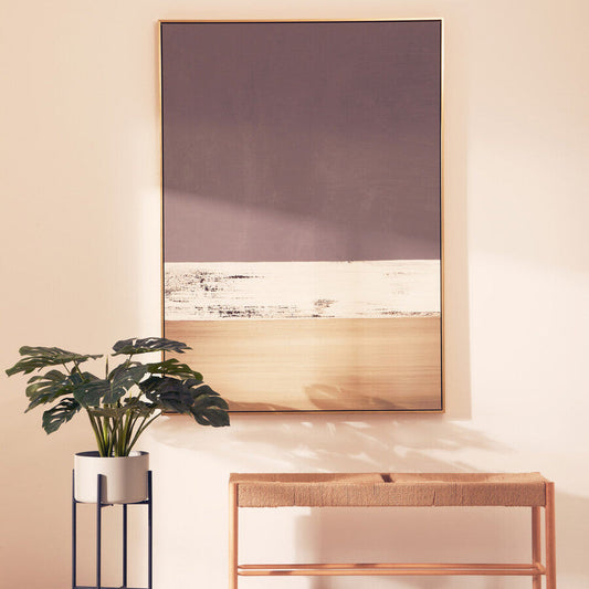 Astratto Canvas Gold and Grey Foil Wall Art