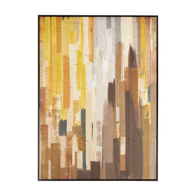 Astratto Ochre Canvas Wall Art