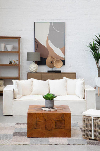 Astratto Neutral Abstract Canvas Wall Art