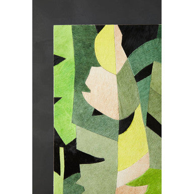 Safira Botanical Hair on Leather Print Wall Art