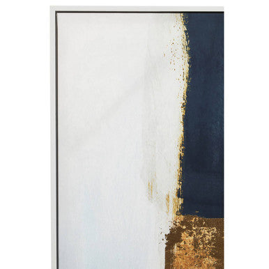 Astratto Blue And Gold Foil Wall Art