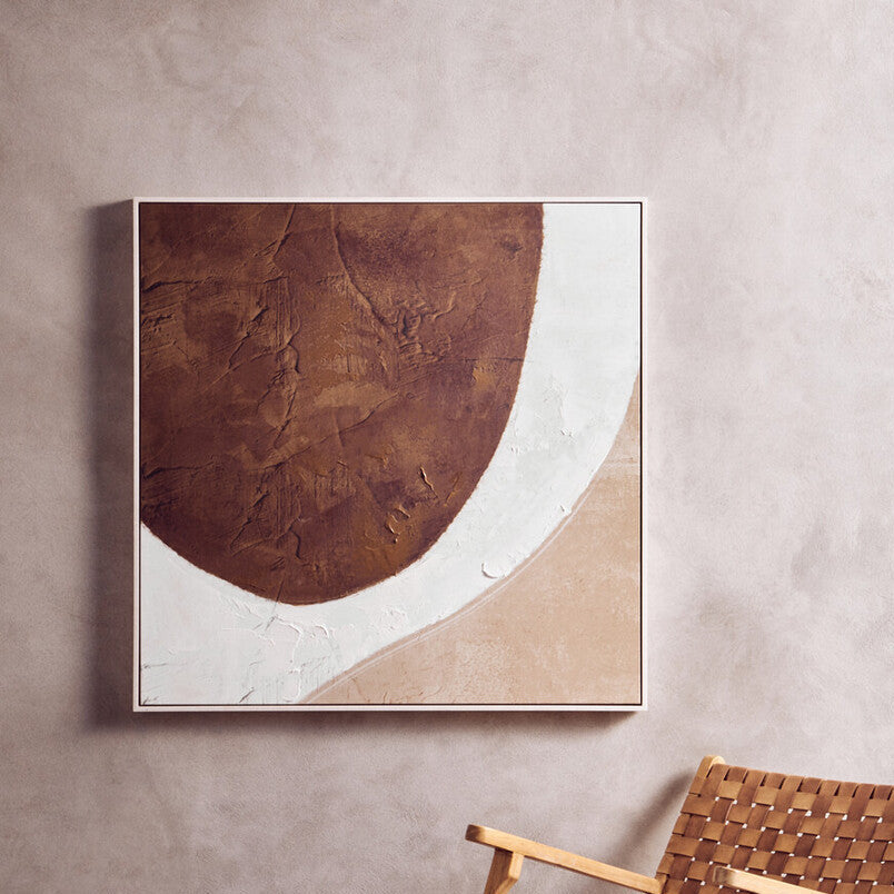 Astratto Brown and Natural Textured Wall Art