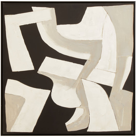 Astratto Monochrome Abstract Textured Wall Art